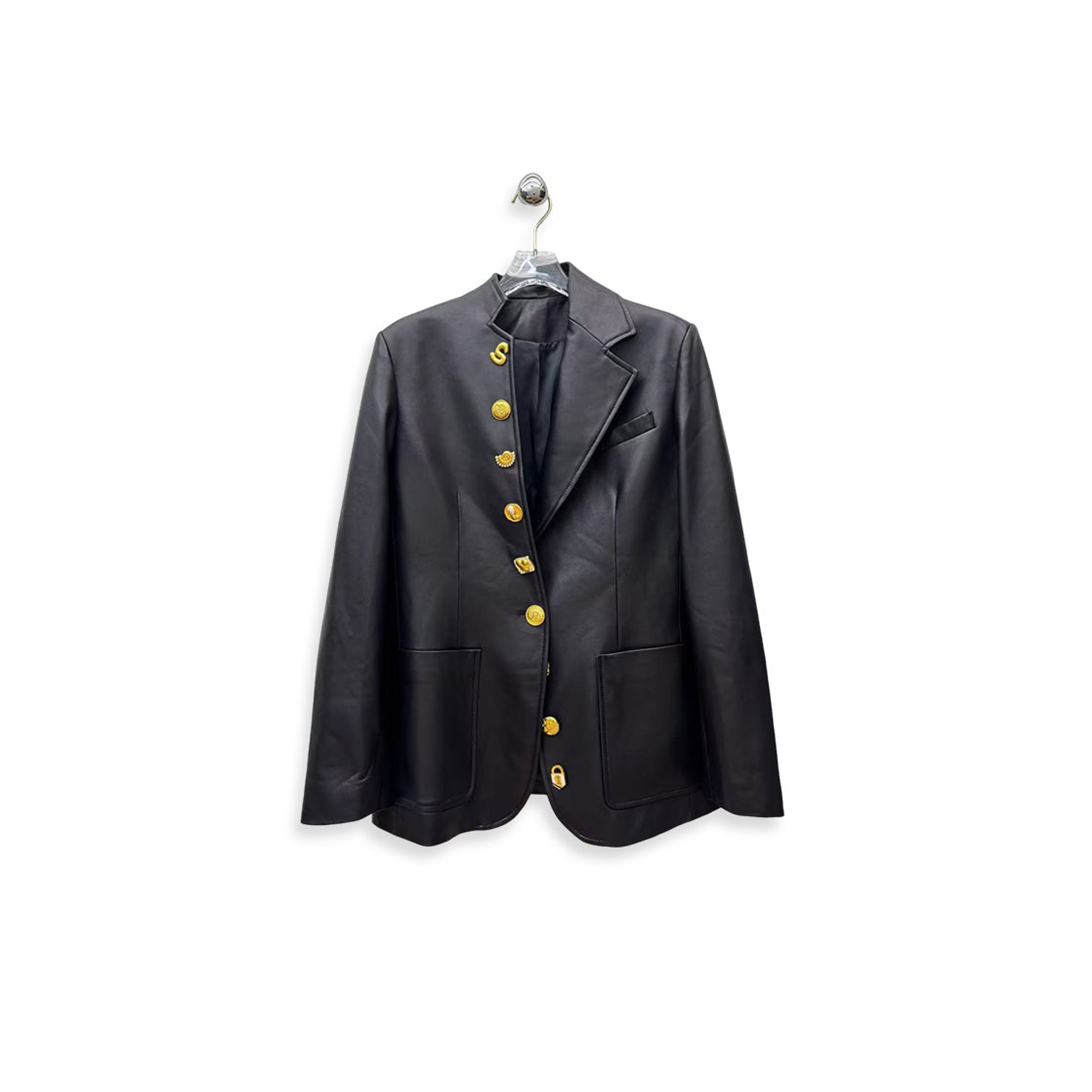 SCHIAPARELLI LEATHER BLAZER 
